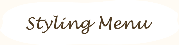 スタイリングメニュー
